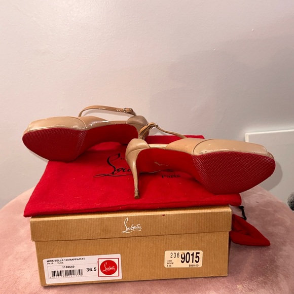 Christian Louboutin Mira Bella Hidden platform sandal, nude item # 5324688 - Picture 6 of 12